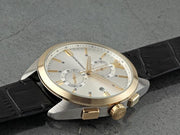  Shop Authentic Emporio Armani Claudio Chronograph Silver Dial Black Leather Strap Watch For Men - AR11498 - Luxxuri