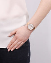  Shop Authentic Calvin Klein Drift White Dial Rose Gold Steel Strap Watch for Women - K6S2N616 - Luxxuri