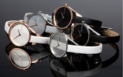 Shop Authentic Calvin Klein Rebel Black Grey Dial Black Leather Strap Watch for Women - K8P231C1 - Luxxuri