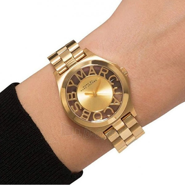  Shop Authentic Marc Jacobs Henry Gold Dial Gold Steel Strap Watch for Women - MBM3292 - Luxxuri