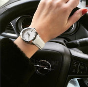  Shop Authentic Tissot Couturier Lady Silver Dial White Leather Strap Watch For Women - T035.210.16.011.00 - Luxxuri