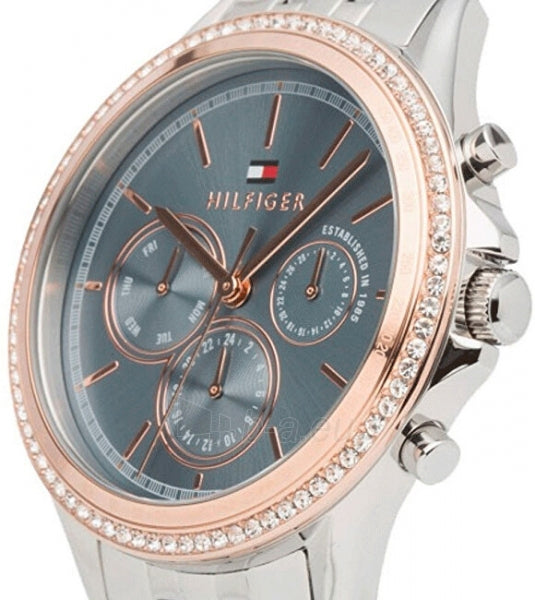  Shop Authentic Tommy Hilfiger Ari Diamonds Blue Dial Silver Steel Strap Watch for Women - 1781976 - Luxxuri
