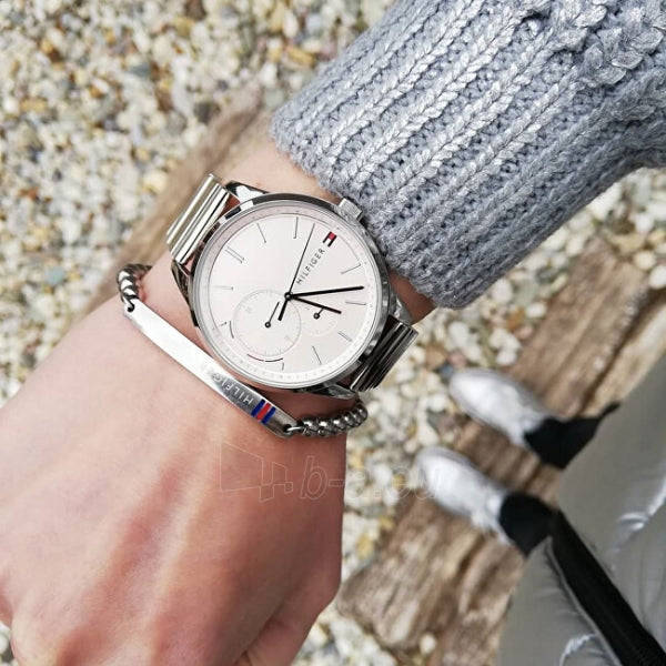  Shop Authentic Tommy Hilfiger Brooke Pink Dial Silver Steel Strap Watch for Women - 1782020 - Luxxuri