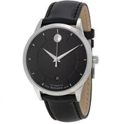  Shop Authentic Movado 1881 Automatic Black Dial Black Leather Strap Watch for Men - 606873 - Luxxuri