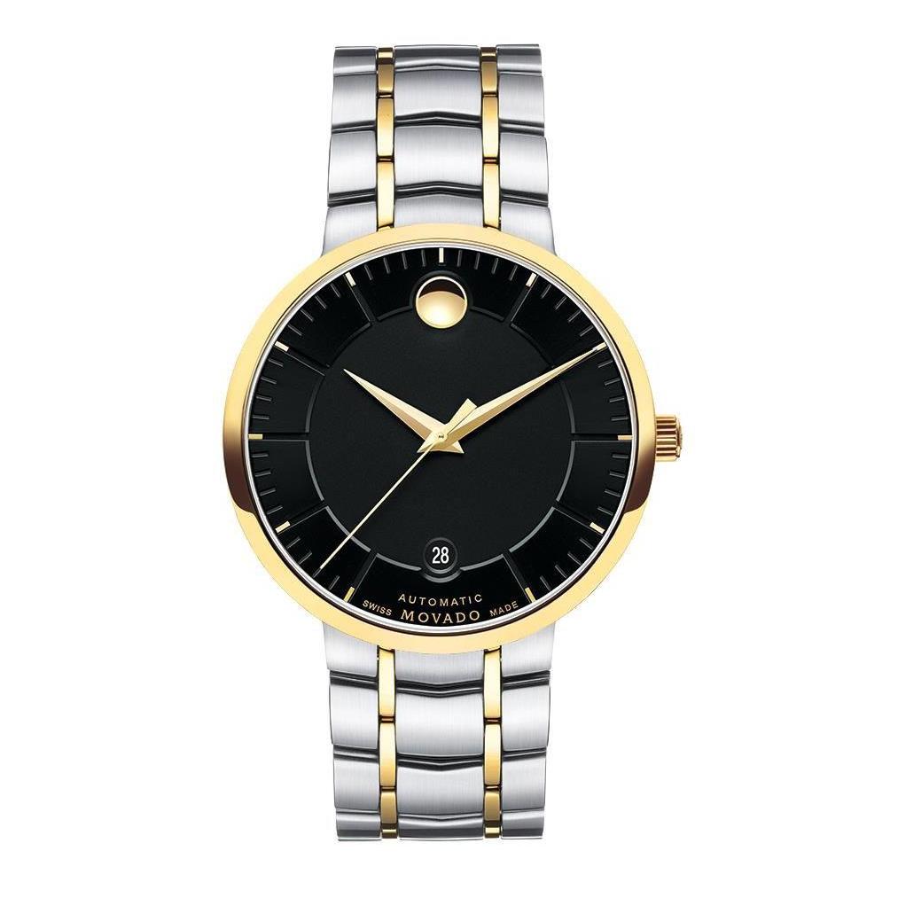  Shop Authentic Movado 1881 Automatic Black Dial Two Tone Steel Strap Watch For Men - 0606916 - Luxxuri