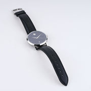  Shop Authentic Movado 1881 Automatic Black Dial Black Leather Strap Watch for Men - 606873 - Luxxuri