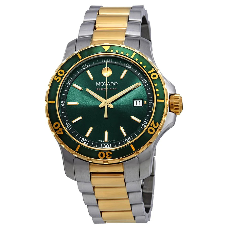  Shop Authentic Movado Series 800 Green Dial Two Tone Steel Strap Watch for Men - 2600147 - Luxxuri