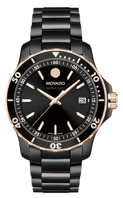  Shop Authentic Movado 800 Series Black Dial Black Steel Strap Watch For Men - 2600162 - Luxxuri