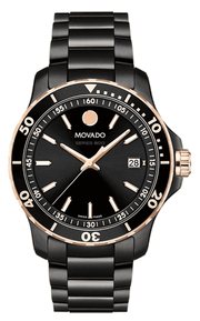  Shop Authentic Movado 800 Series Black Dial Black Steel Strap Watch For Men - 2600162 - Luxxuri