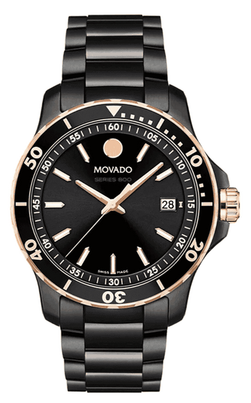  Shop Authentic Movado 800 Series Black Dial Black Steel Strap Watch For Men - 2600162 - Luxxuri