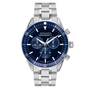  Shop Authentic Movado Heritage Calendoplan Chronograph Blue Dial Silver Steel Strap Watch For Men - 3650124 - Luxxuri