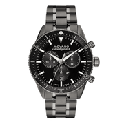  Shop Authentic Movado Heritage Calendoplan Chronograph Black Dial Black Steel Strap Watch For Men - 3650125 - Luxxuri