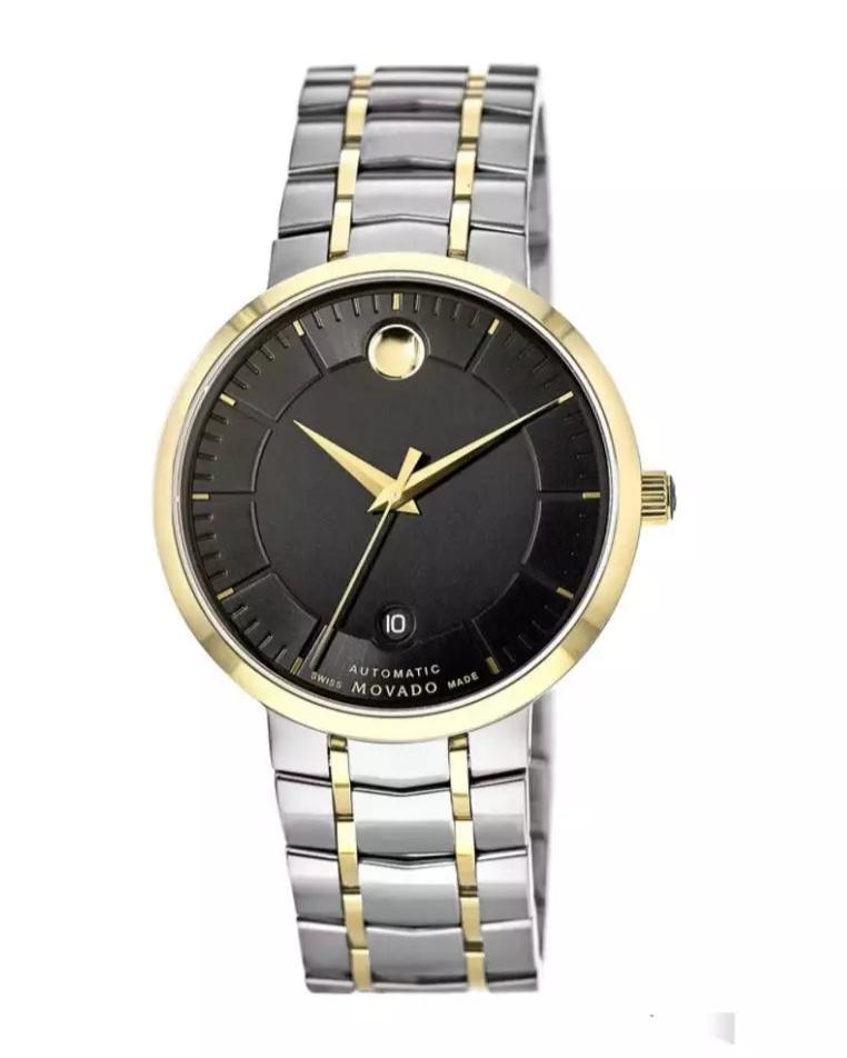 Shop Authentic Movado 1881 Automatic Black Dial Two Tone Steel Strap Watch For Men - 0606916 - Luxxuri