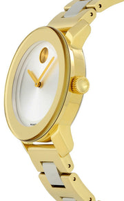  Shop Authentic Movado Bold Silver Dial Two Tone Steel Strap Watch for Women - 3600129 - Luxxuri