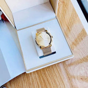  Shop Authentic Movado Bold Gold Dial Gold Mesh Bracelet Watch For Men - 3600373 - Luxxuri