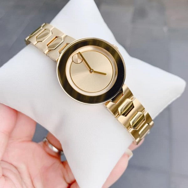  Shop Authentic Movado Bold Gold Dial Gold Steel Strap Watch For Women - 3600382 - Luxxuri