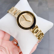  Shop Authentic Movado Bold Gold Dial Gold Steel Strap Watch For Women - 3600382 - Luxxuri
