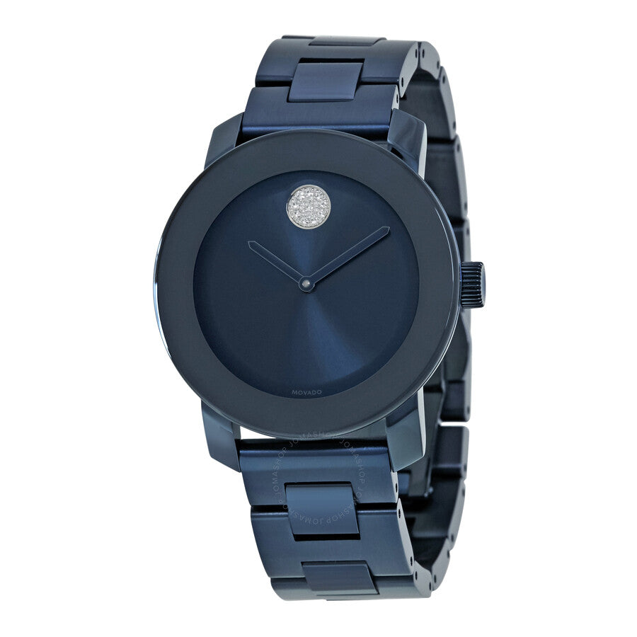  Shop Authentic Movado Bold Blue Dial Blue Steel Strap Watch For Women - 3600388 - Luxxuri