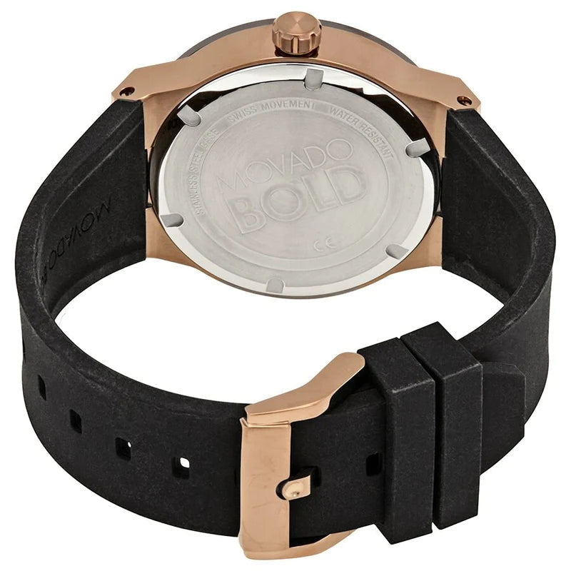  Shop Authentic Movado Bold Fusion Black Dial Black Silicone Strap Watch for Men - 3600622 - Luxxuri