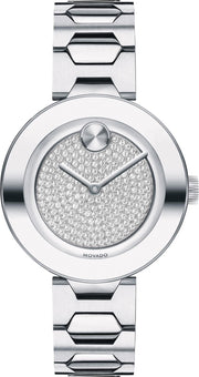  Shop Authentic Movado Bold Silver Dial Silver Steel Strap Watch For Women - 3600567 - Luxxuri
