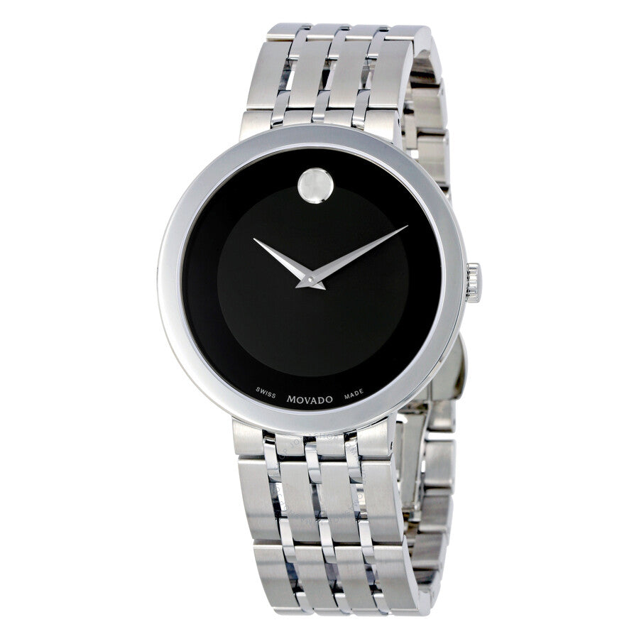  Shop Authentic Movado Esperanza 39mm Black Dial Silver Steel Strap Watch For Men - 0607057 - Luxxuri