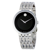  Shop Authentic Movado Esperanza 39mm Black Dial Silver Steel Strap Watch For Men - 0607057 - Luxxuri