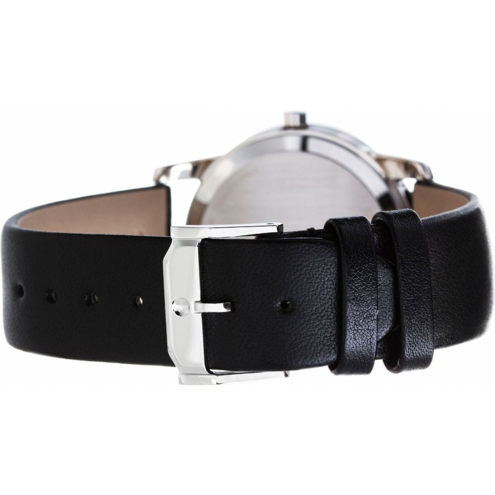  Shop Authentic Movado Museum Black Dial Black Leather Strap Watch For Men - 606502 - Luxxuri