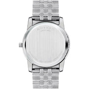  Shop Authentic Movado Museum Diamonds Black Dial Silver Steel Strap Watch For Men - 606878 - Luxxuri