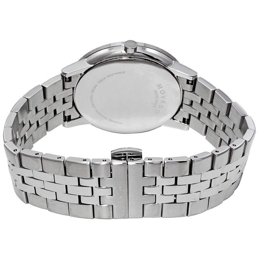  Shop Authentic Movado Museum Classic Diamonds Black Dial Silver Steel Strap Watch for Men - 0607201 - Luxxuri