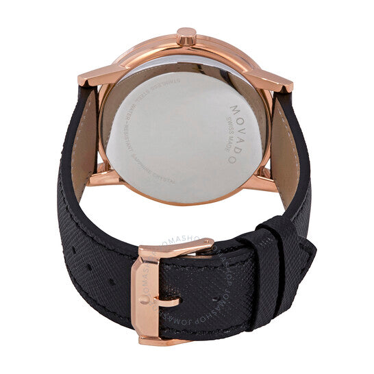  Shop Authentic Movado Museum Sport Blue Dial Black Leather Strap Watch for Men - 0607266 - Luxxuri