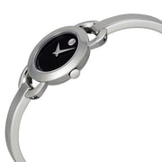  Shop Authentic Movado Rondiro 22mm Black Dial Silver Steel Strap Watch For Women - 0606796 - Luxxuri