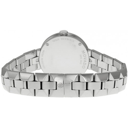  Shop Authentic Movado Sapphire Diamonds Silver Dial Silver Steel Strap Watch For Women - 606814 - Luxxuri