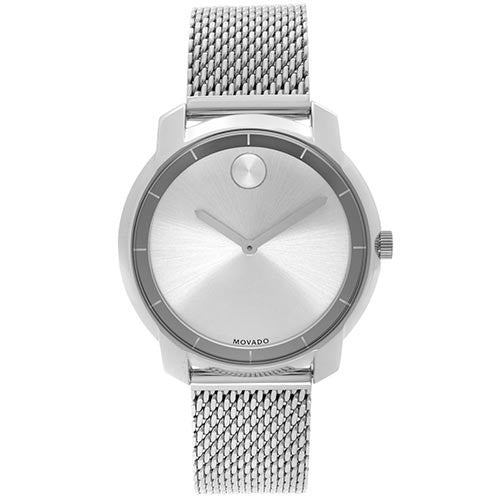  Shop Authentic Movado Bold Silver Dial Silver Mesh Bracelet Watch For Women - 3600241 - Luxxuri
