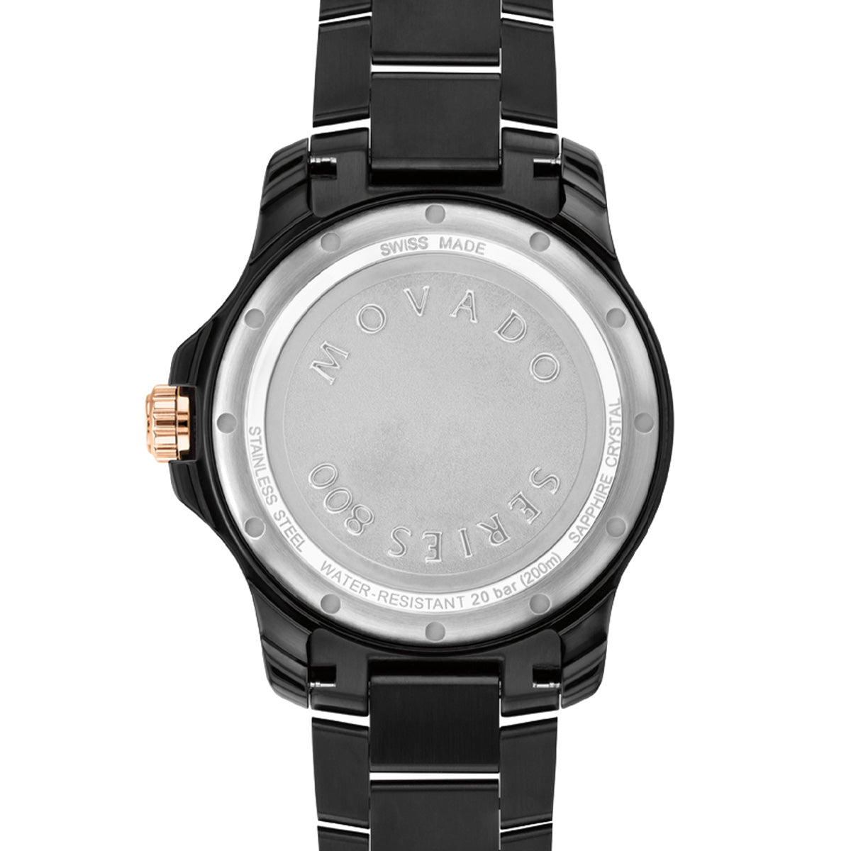  Shop Authentic Movado 800 Series Black Dial Black Steel Strap Watch For Men - 2600162 - Luxxuri