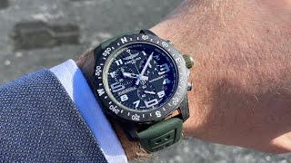  Shop Authentic Breitling Endurance Pro Black Dial Green Rubber Strap Watch for Men - X82310D31B1S1 - Luxxuri