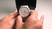  Shop Authentic Calvin Klein Minimal White Dial Silver Mesh Bracelet Watch for Men - K3M51152 - Luxxuri