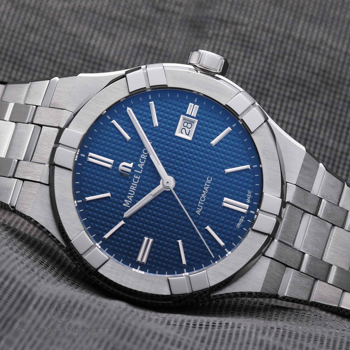  Shop Authentic Maurice Lacroix Aikon Automatic Blue Dial Silver Steel Strap Watch For Men - AI6008-SS002-430-1 - Luxxuri