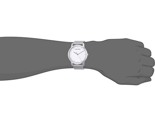  Shop Authentic Calvin Klein City Chronograph White Dial Silver Mesh Bracelet Watch for Men - K2G2G126 - Luxxuri
