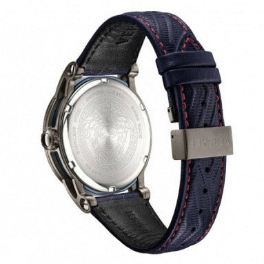  Shop Authentic Versace Palazzo Empire Blue Dial Blue Leather Strap Watch for Men - VERD00118 - Luxxuri
