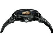  Shop Authentic Versace Palazzo Empire Quartz Black Dial Black Steel Strap Watch For Men - VEDB00518 - Luxxuri