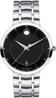  Shop Authentic Movado 1881 Automatic Black Dial Silver Steel Strap Watch for Men - 606914 - Luxxuri