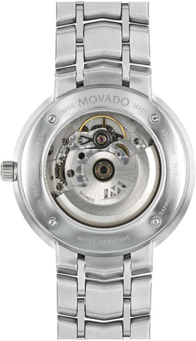  Shop Authentic Movado 1881 Automatic Black Dial Silver Steel Strap Watch for Men - 606914 - Luxxuri