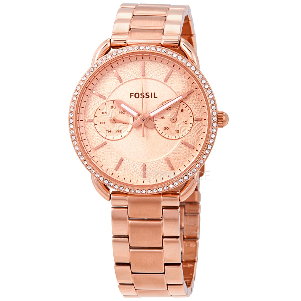  Shop Authentic Fossil Tailor Rose Gold Dial Rose Gold Steel Strap Watch for Women - ES4264 - Luxxuri