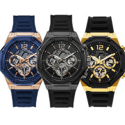  Shop Authentic Guess Momentum Black Dial Black Rubber Strap Watch for Men - GW0263G4 - Luxxuri