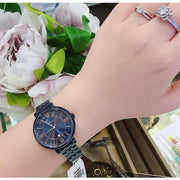  Shop Authentic Fossil Jacqueline Blue Dial Blue Steel Strap Watch for Women - ES4094 - Luxxuri