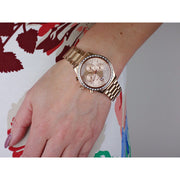  Shop Authentic Michael Kors Brinkley Rose Gold Dial Rose Gold Steel Strap Watch for Women - MK6204 - Luxxuri