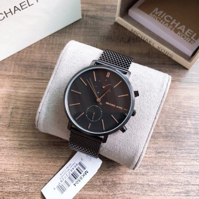  Shop Authentic Michael Kors Jaryn Black Dial Black Stainless Steel Strap Watch for Men - MK8504 - Luxxuri