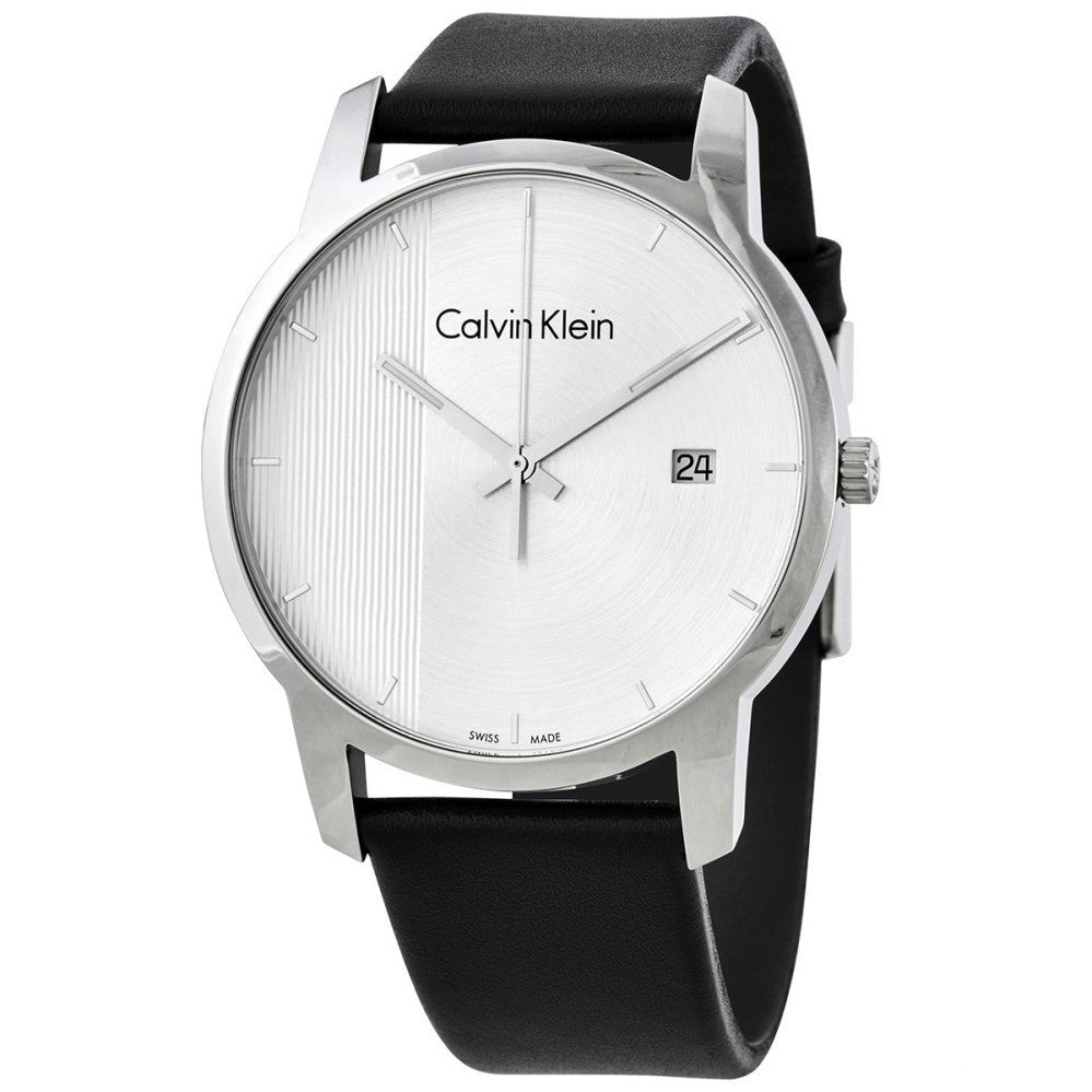  Shop Authentic Calvin Klein City Silver Dial Black Steel Strap Watch for Men - K2G2G1CX - Luxxuri