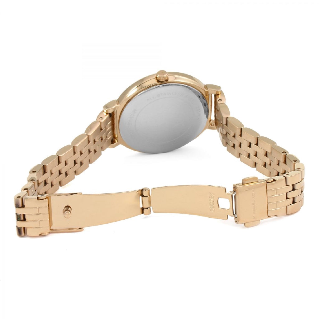  Shop Authentic Michael Kors Cinthia Mother of Pearl Rose Gold Dial Rose Gold Steel Strap Watch for Women - MK3643 - Luxxuri