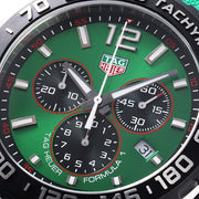  Shop Authentic Tag Heuer Formula 1 Chronograph Green Dial Green Rubber Strap Watch for Men - CAZ101AP.FT8056 - Luxxuri